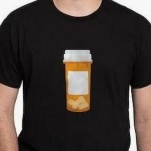 Pill bottle tshirt